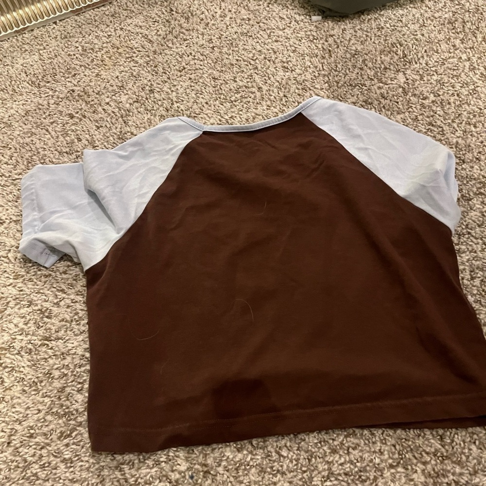 Blue brown top